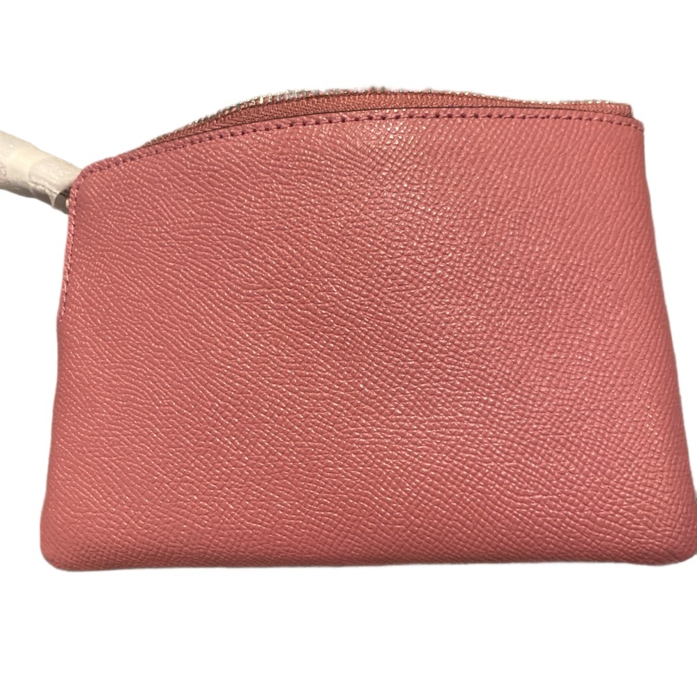 Coach Pink Leather Wristlet - Picture 3 of 4